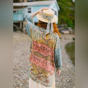 ⭐️Market of Stars⭐️ Sunrise Lands Matinée Boho Mid Length Duster Kimono Robe